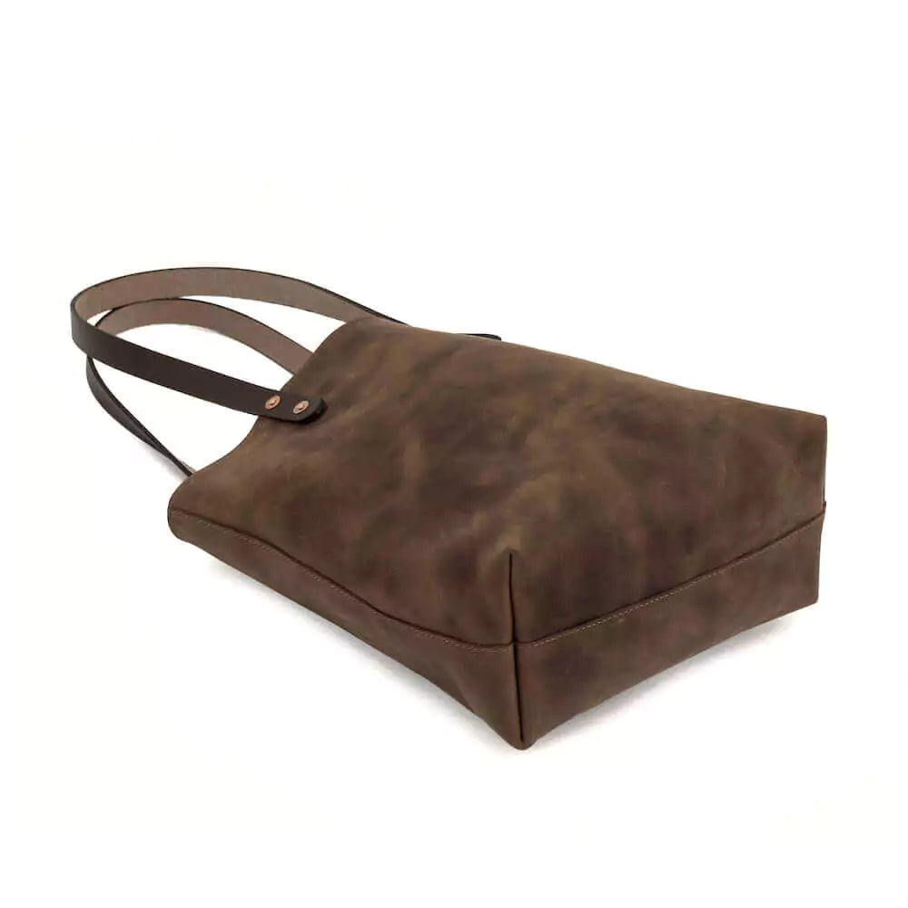 Eden SMALL Leather Tote Bag - Classic Mission Mercantile Leather Goods
