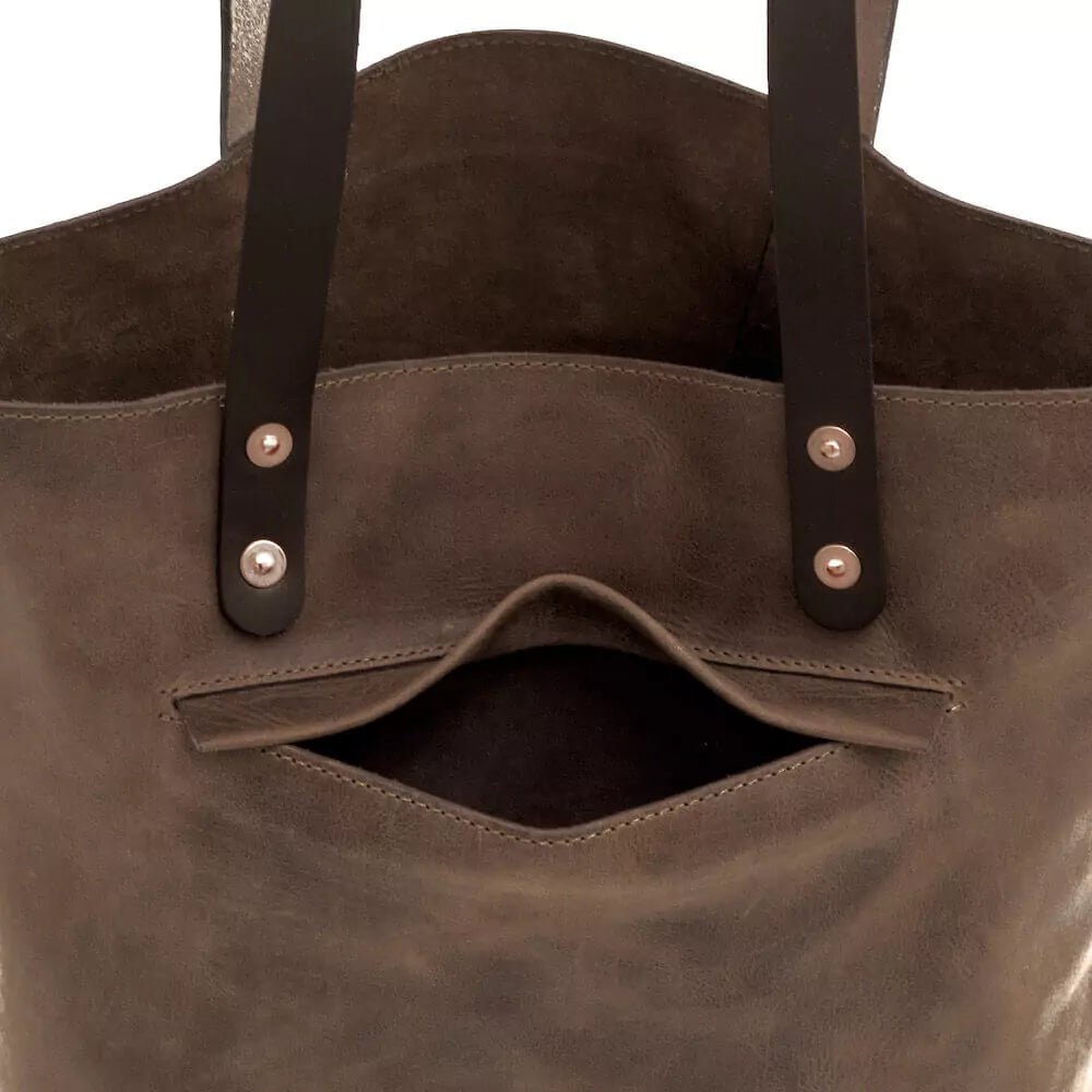 Eden SMALL Leather Tote Bag - Classic Mission Mercantile Leather Goods