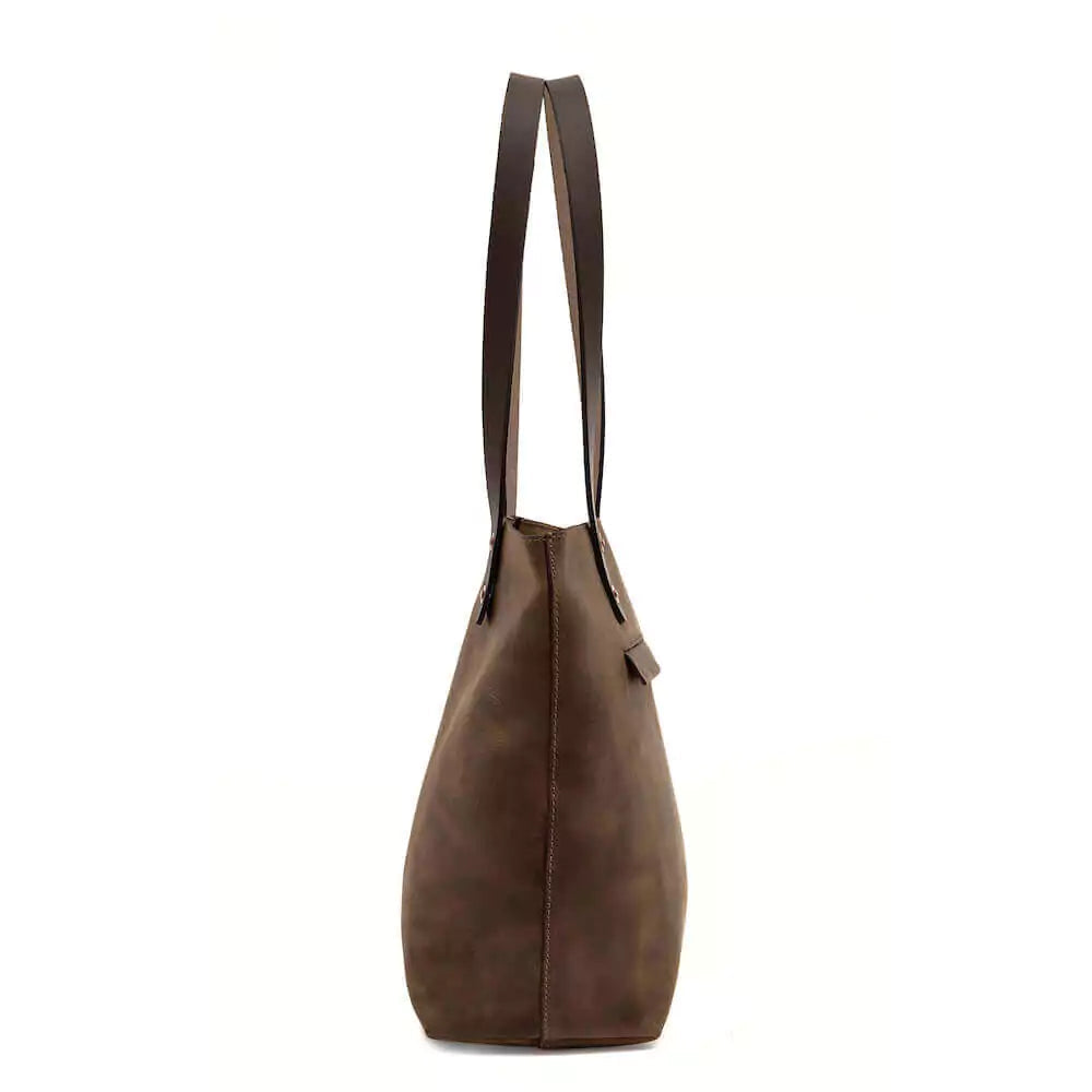 Eden SMALL Leather Tote Bag - Classic Mission Mercantile Leather Goods