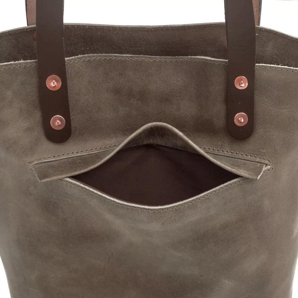 Eden SMALL Leather Tote Bag - Classic Mission Mercantile Leather Goods