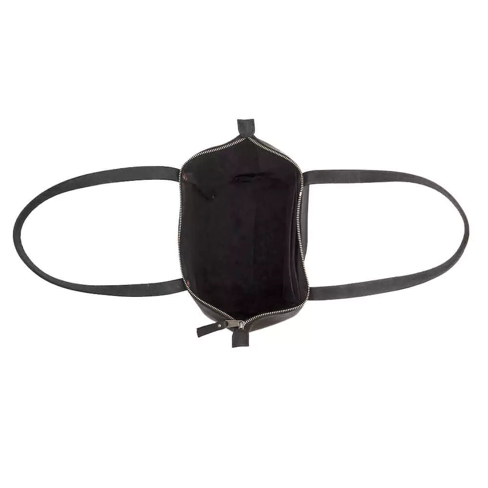 Eden LARGE Leather Tote Bag - Zippered Mission Mercantile Leather Goods