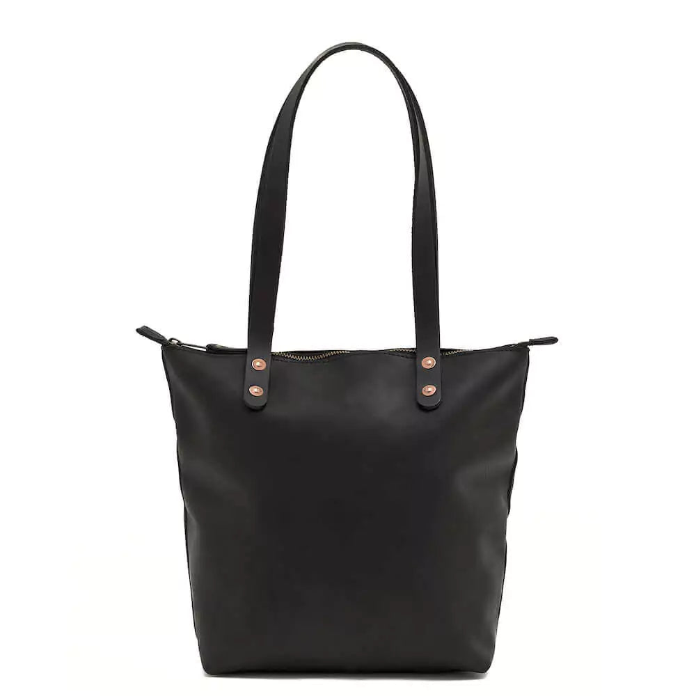 Eden MEDIUM Leather Tote Bag - Zippered Mission Mercantile Leather Goods
