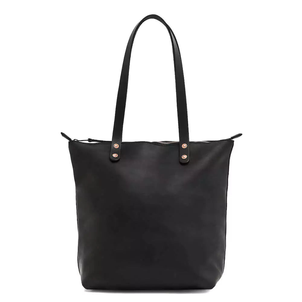 Eden SMALL Leather Tote Bag - Zippered Mission Mercantile Leather Goods