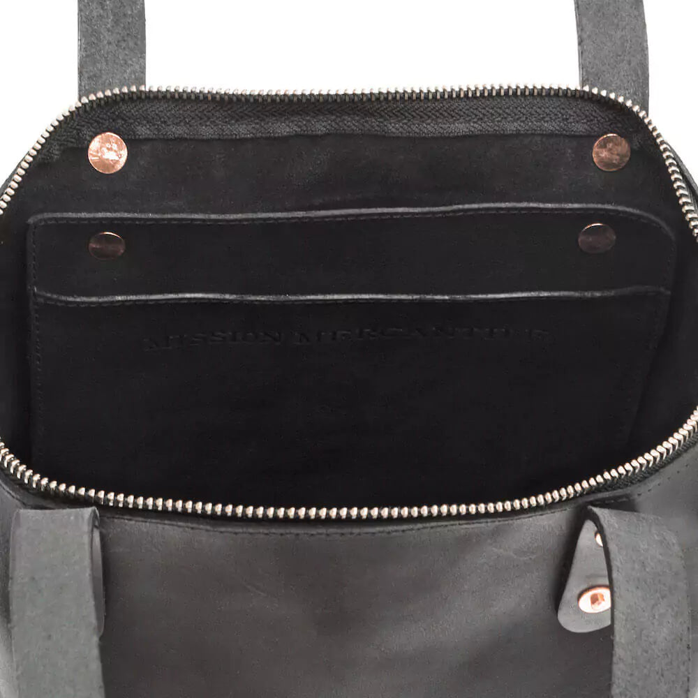 Eden SMALL Leather Tote Bag - Zippered Mission Mercantile Leather Goods