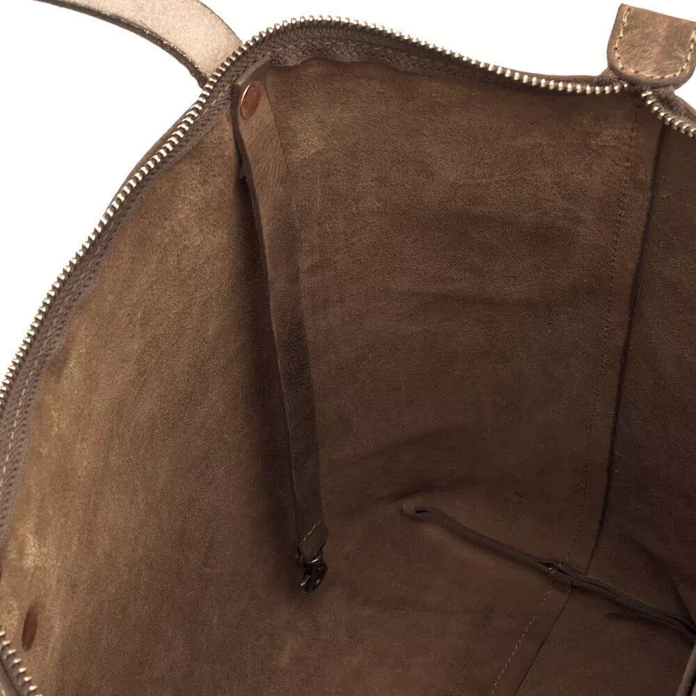 Eden LARGE Leather Tote Bag - Zippered Mission Mercantile Leather Goods