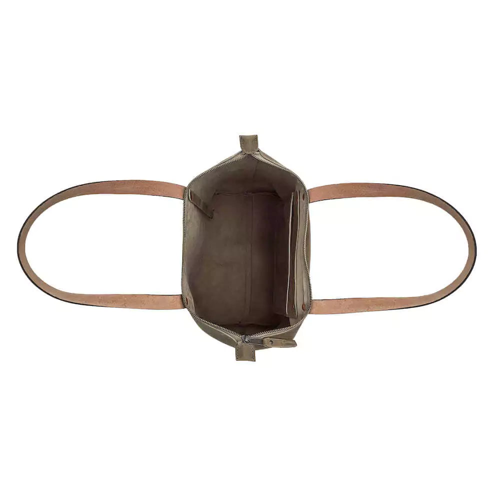 Eden LARGE Leather Tote Bag - Zippered Mission Mercantile Leather Goods