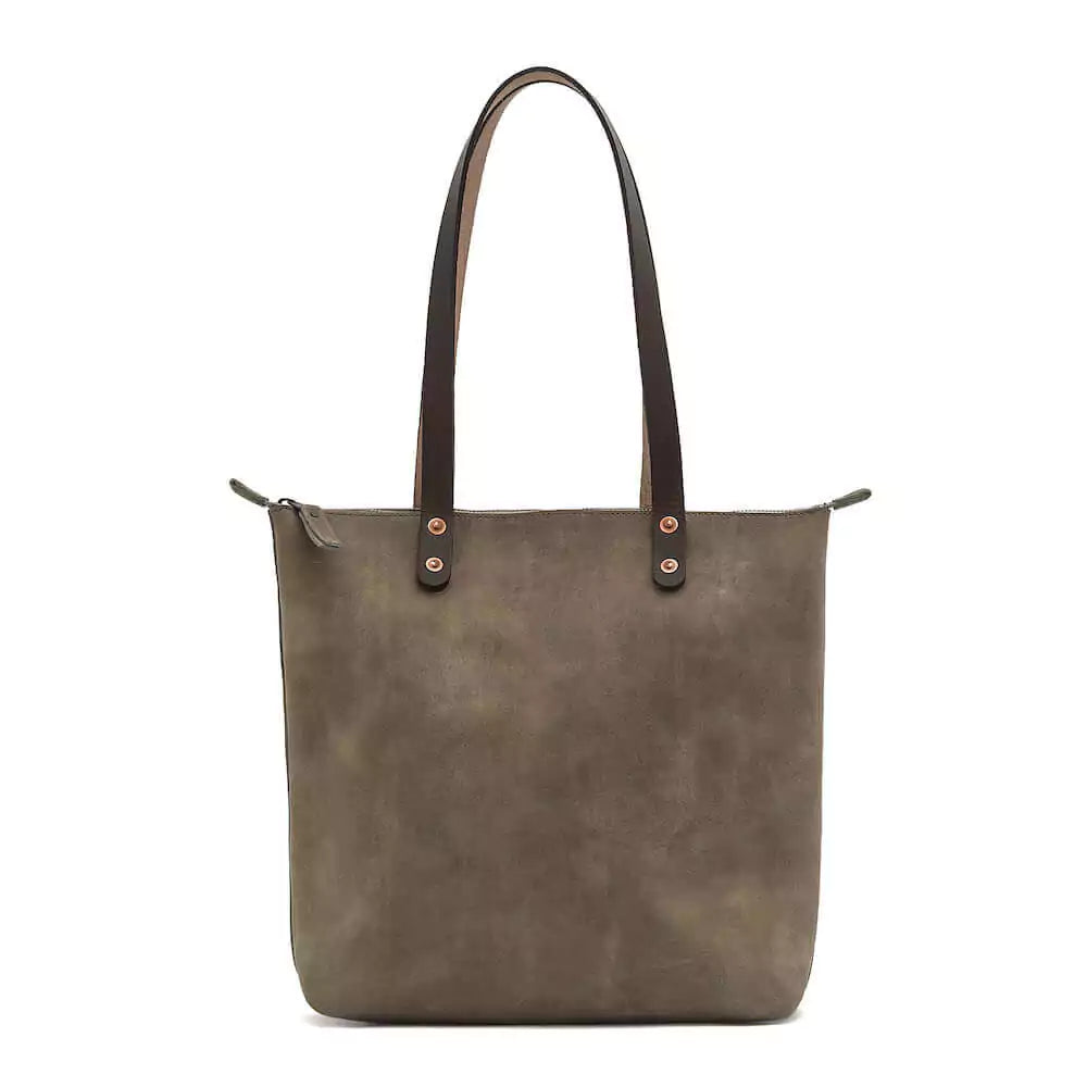 Eden MEDIUM Leather Tote Bag - Zippered Mission Mercantile Leather Goods