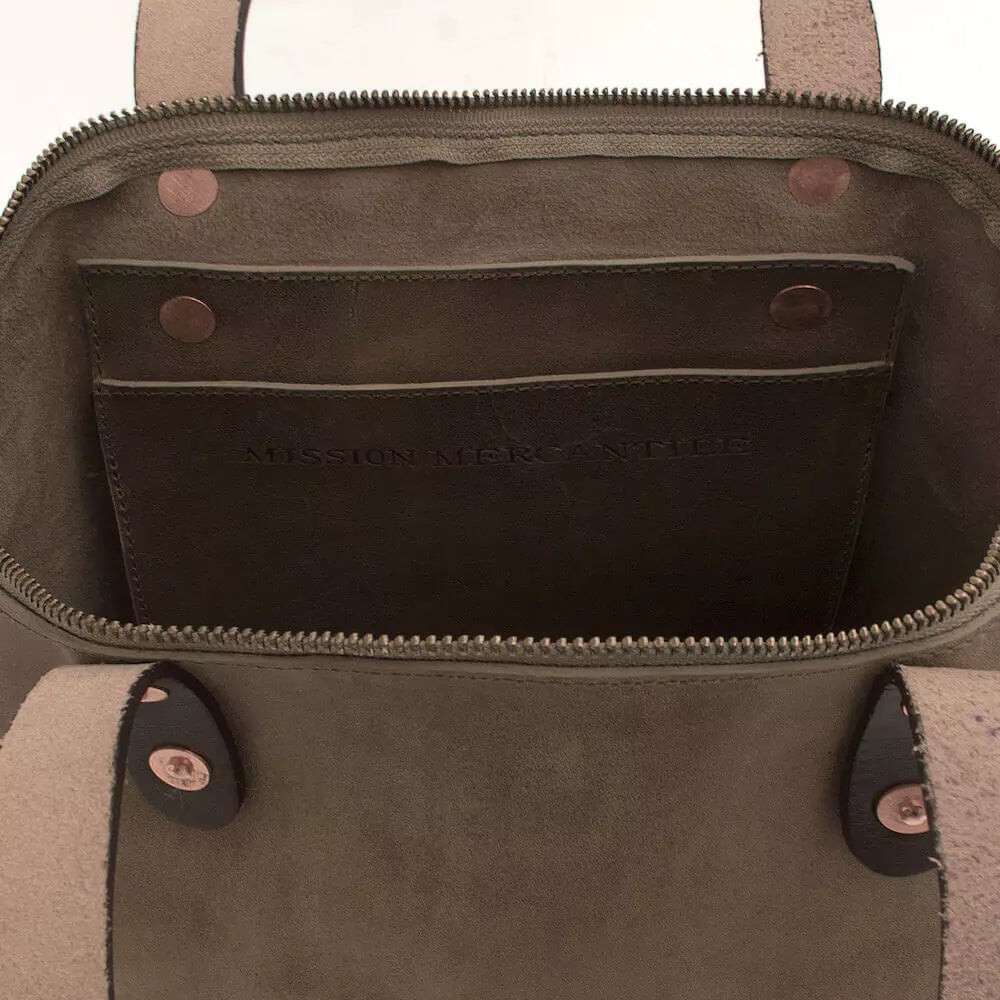 Eden SMALL Leather Tote Bag - Zippered Mission Mercantile Leather Goods