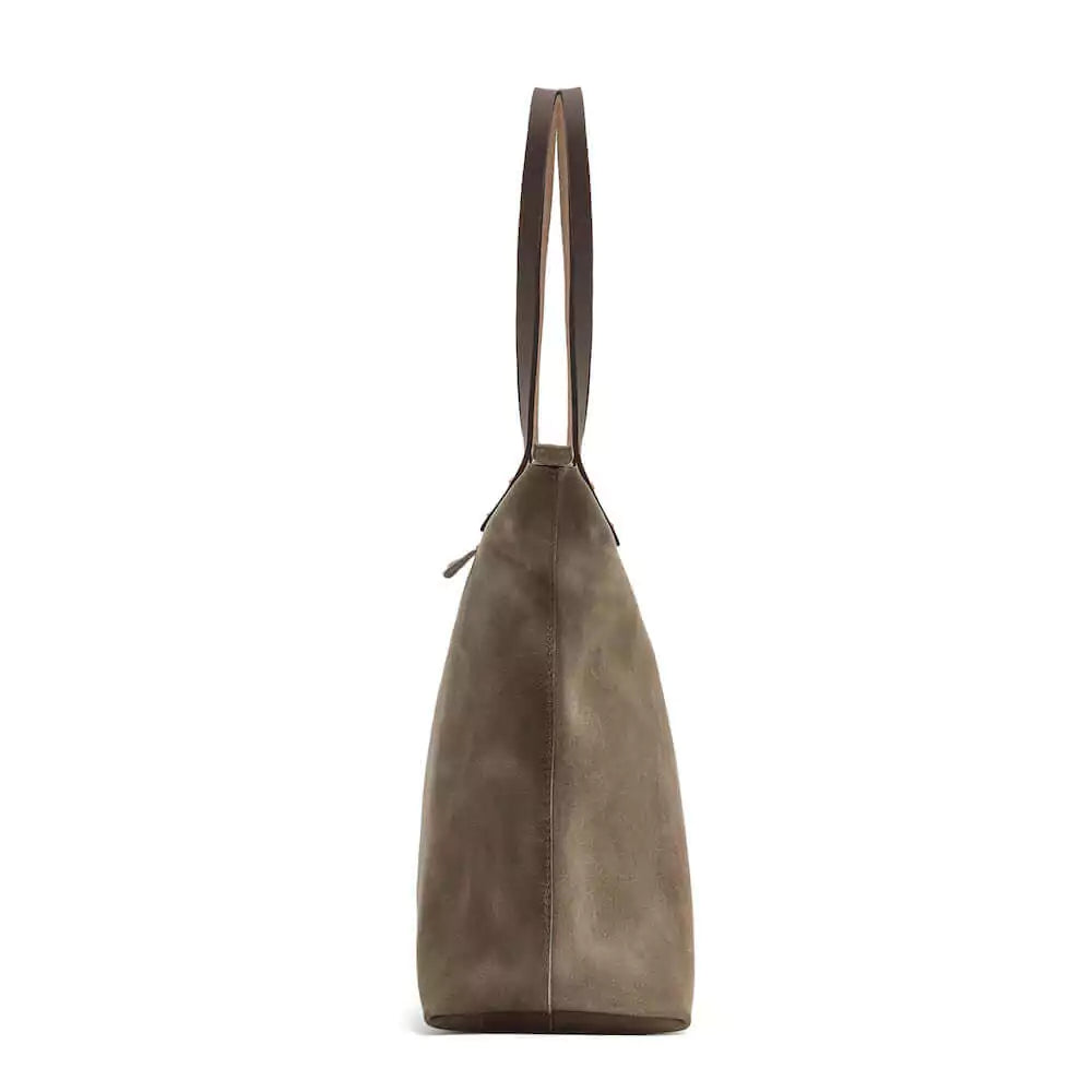 Eden OVERSIZED Leather Tote Bag - Zippered Mission Mercantile Leather Goods