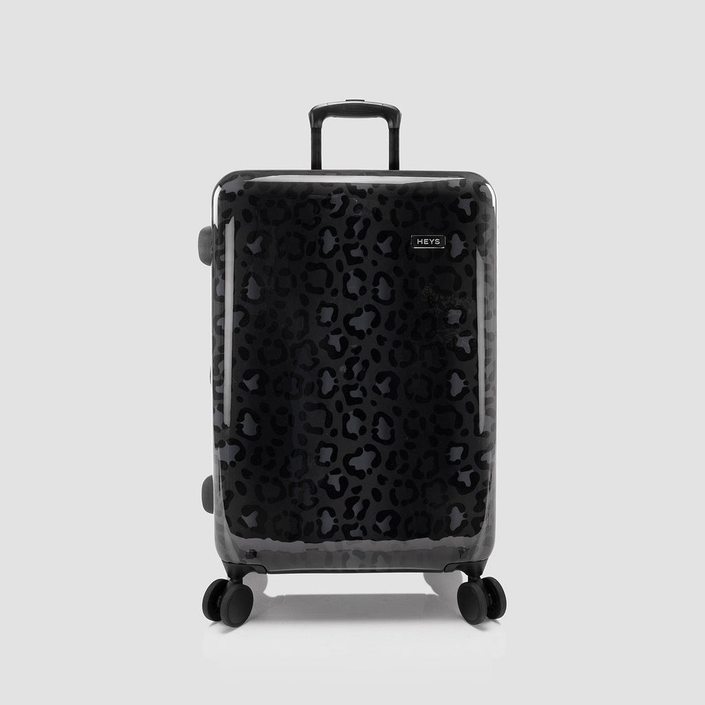 Heys Black Leopard 3Pc Spinner Set Heys
