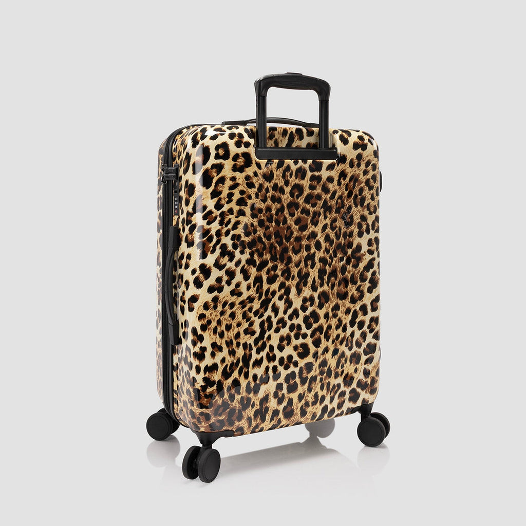 Heys Elite Fashion Spinner Brown Leopard 3 Piece Luggage Set Heys