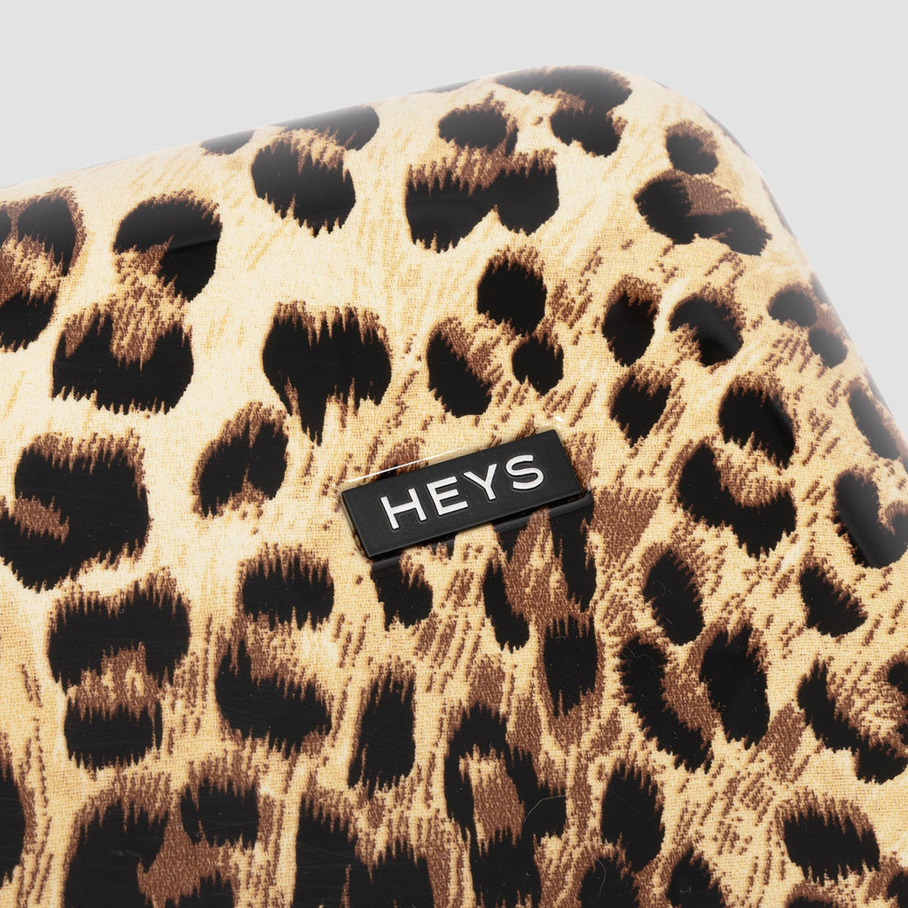 Heys Elite Fashion Spinner Brown Leopard 3 Piece Luggage Set Heys