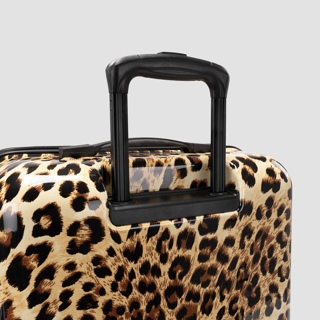 Heys Elite Fashion Spinner Brown Leopard 3 Piece Luggage Set Heys