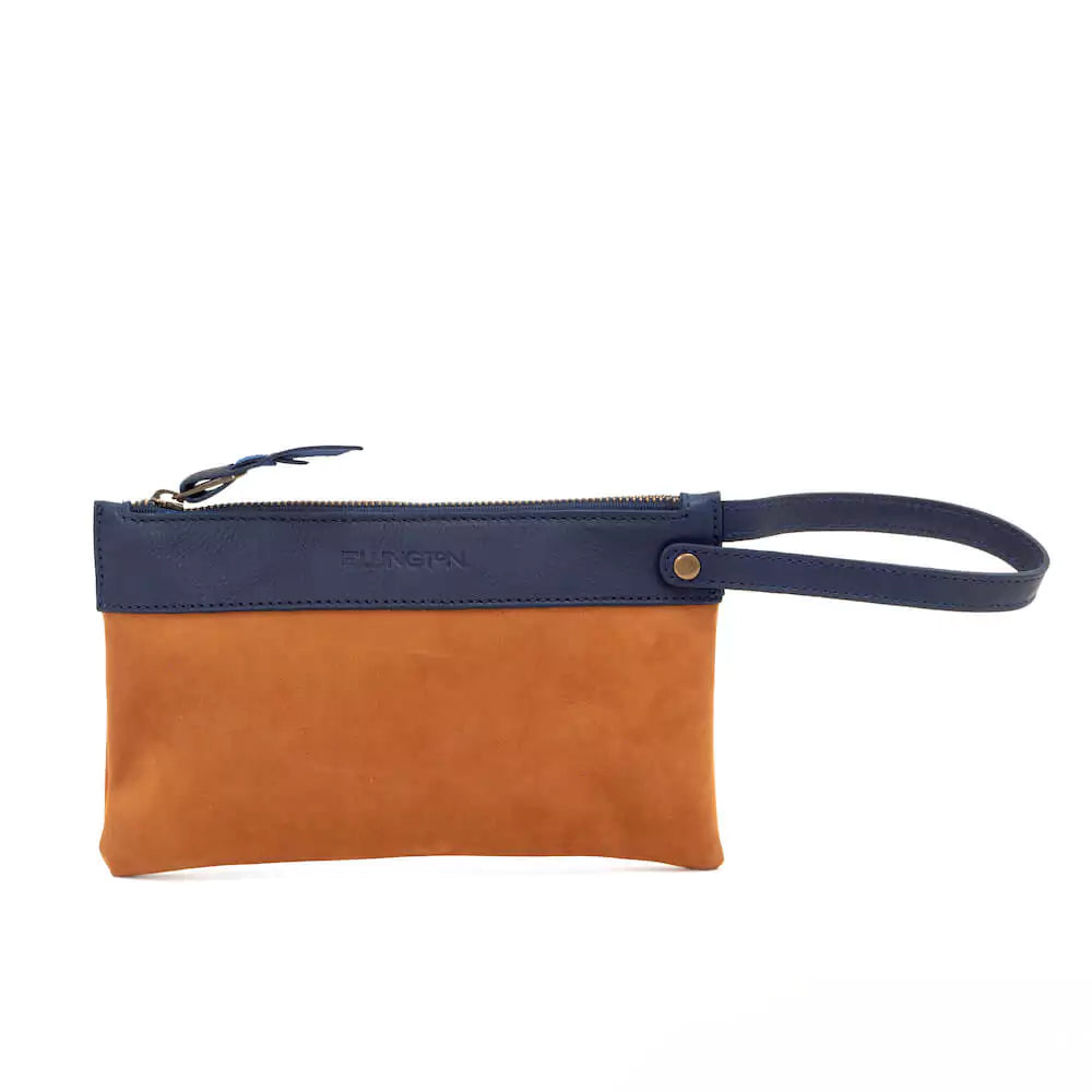 Ellington Leather Market Tote with Zippered Pouch Mission Mercantile Leather Goods