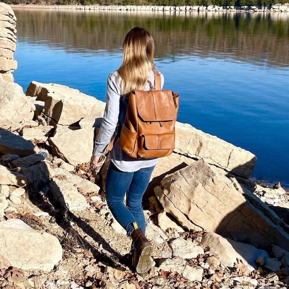 Ellington Leather Backpack Mission Mercantile Leather Goods