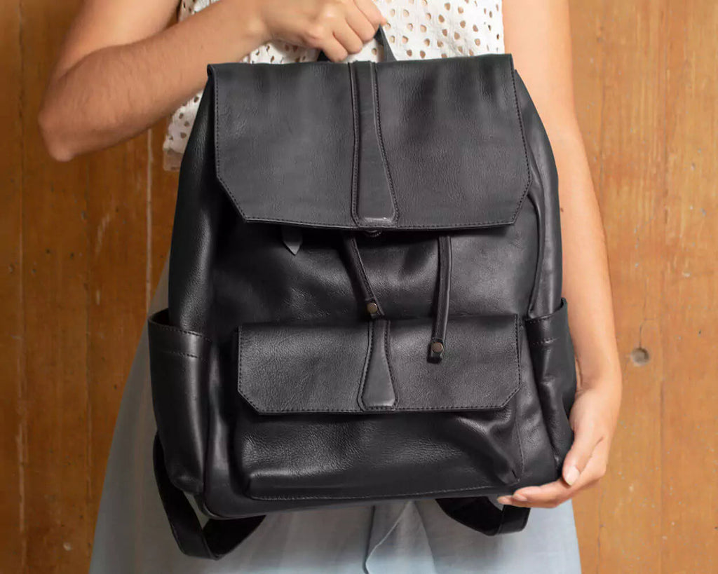 Ellington Leather Backpack Mission Mercantile Leather Goods