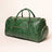 Emerald Green Leather Weekender Duffle Bag Sole Premise