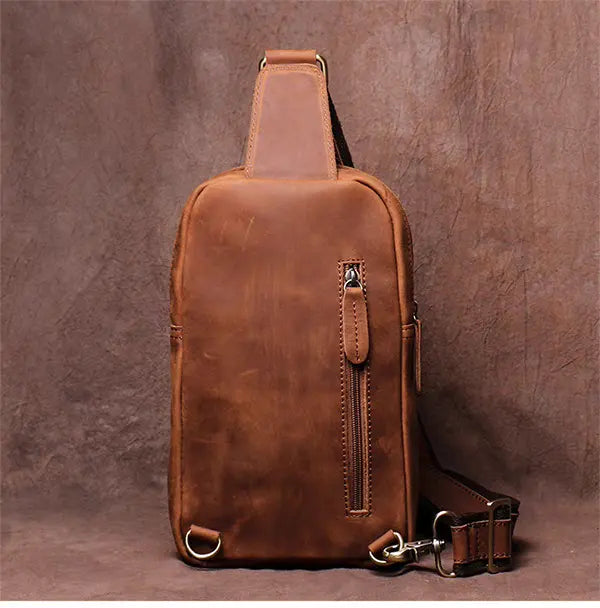 Erling Leather Sling Bag | Crossbody Leather Pack STEEL HORSE LEATHER
