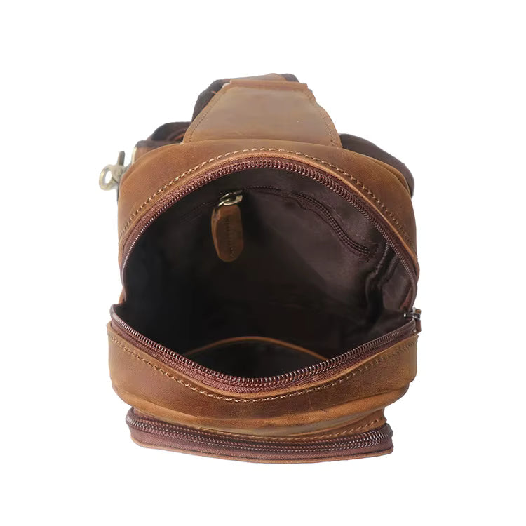 Erling Leather Sling Bag | Crossbody Leather Pack STEEL HORSE LEATHER