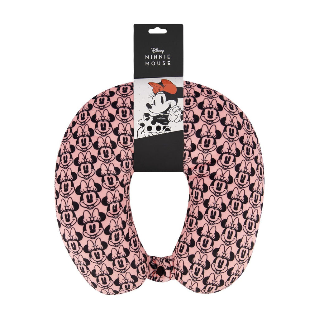 Disney Minnie Mouse Travel Neck Pillow Pink Ful Luggage