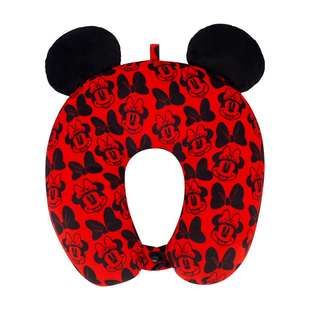 Disney Minnie Mouse Red Travel Pillow with Ears Ful Luggage