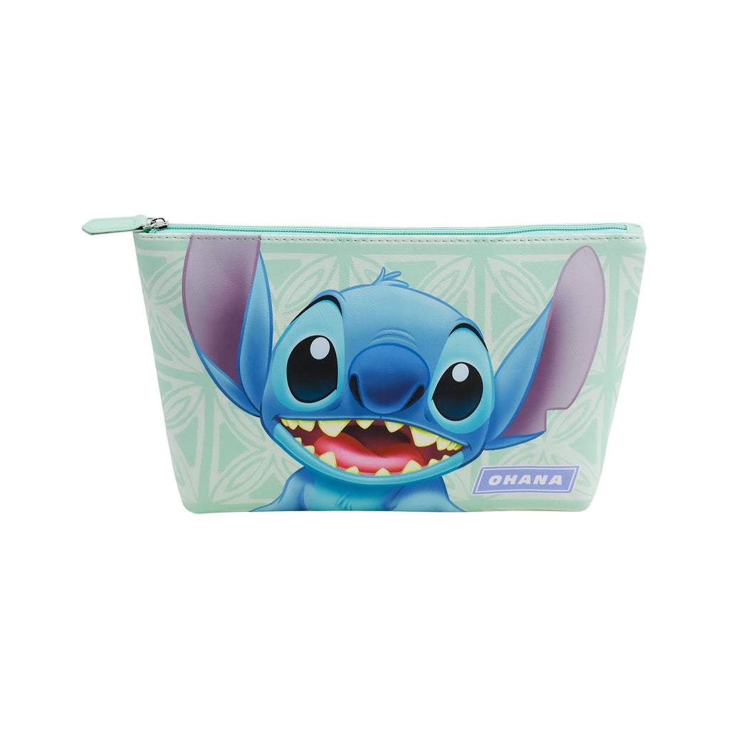 Disney Stitch Ohana Green Wedge Cosmetic Bag Ful Luggage