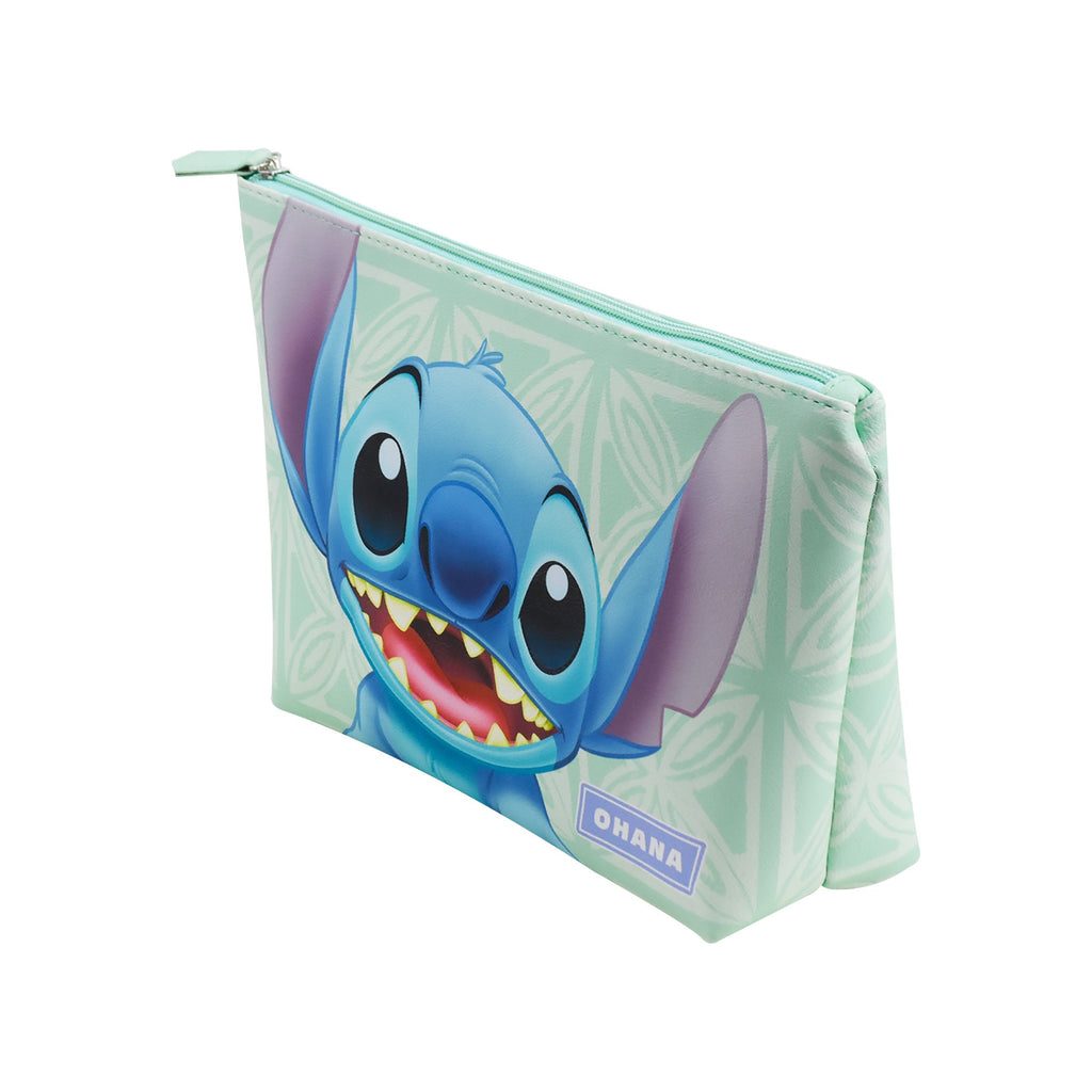 Disney Stitch Ohana Green Wedge Cosmetic Bag Ful Luggage