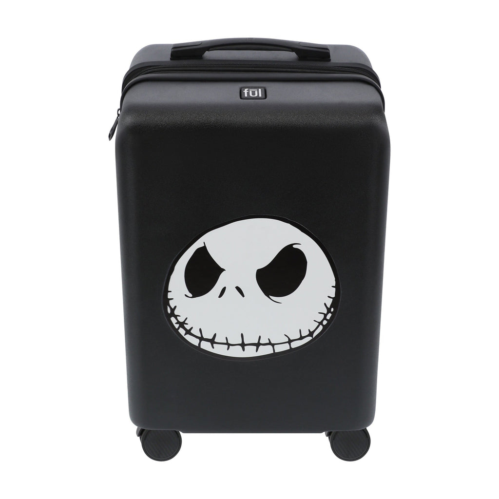 Jack Skellington Face 22.5" Black Carry-On Suitcase Luggage Ful Luggage