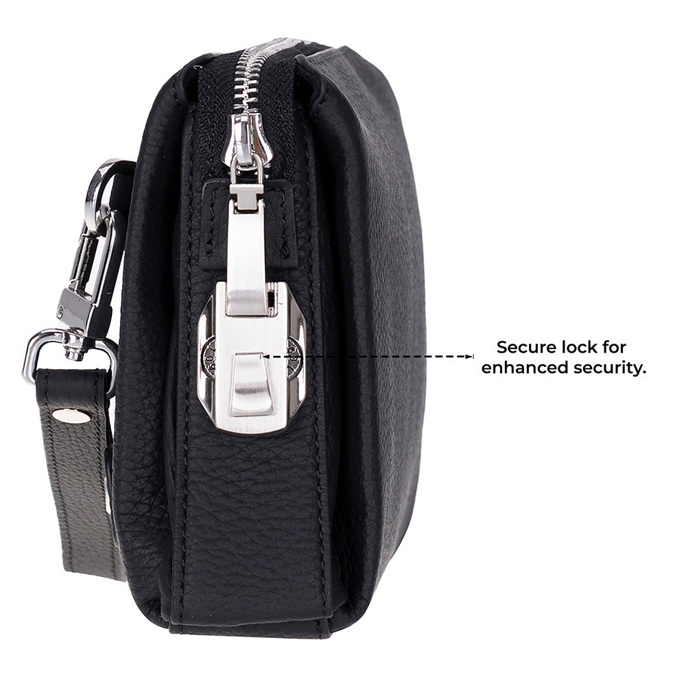 Lupus Leather Clutch Bag - LuggageDesigners