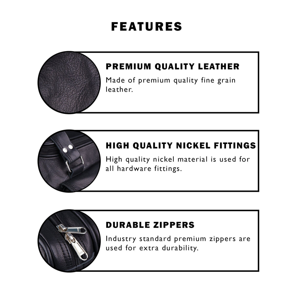 The Dark Knight Traveler + FREE Toiletry Bag Classy Leather Bags