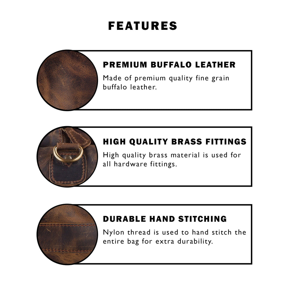 Henderson Textured Duffel Classy Leather Bags