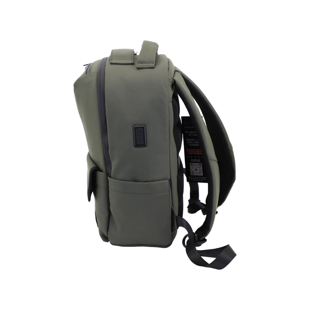 FireBar Labs Smell Proof Adventure Backpack w/USB-C Fast Charge Port - Hidden Lock Safely Fashion Powered by FireBar Labs