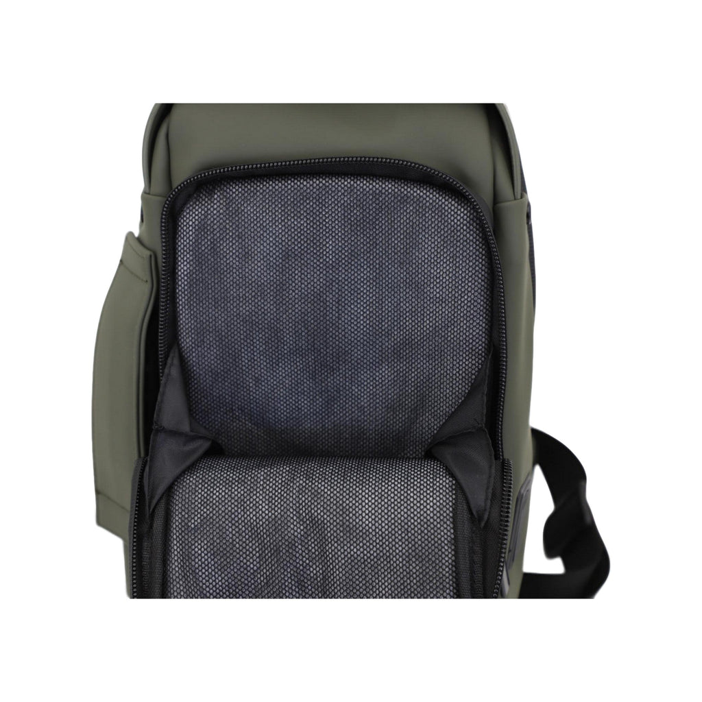 FireBar Labs Smell Proof Executive Tech Cross Body w/USB-C Fast Charge Port - Hidden Lock Safely Fashion Powered by FireBar Labs