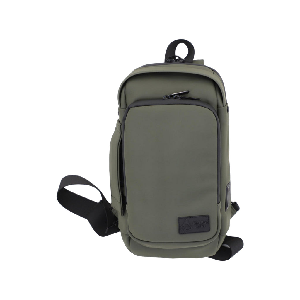 FireBar Labs Smell Proof Executive Tech Cross Body w/USB-C Fast Charge Port - Hidden Lock Safely Fashion Powered by FireBar Labs