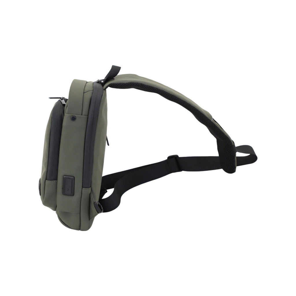 FireBar Labs Smell Proof Executive Tech Cross Body w/USB-C Fast Charge Port - Hidden Lock Safely Fashion Powered by FireBar Labs