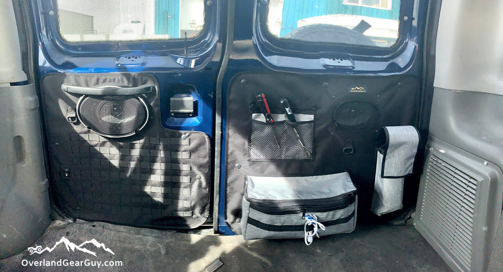 Ford Econoline Back Door Panel Organizer Overland Gear Guy