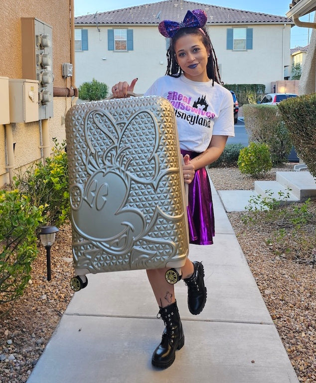 Disney Minnie Mouse FŪL 30" Luggage Spinner Taupe Ful Luggage