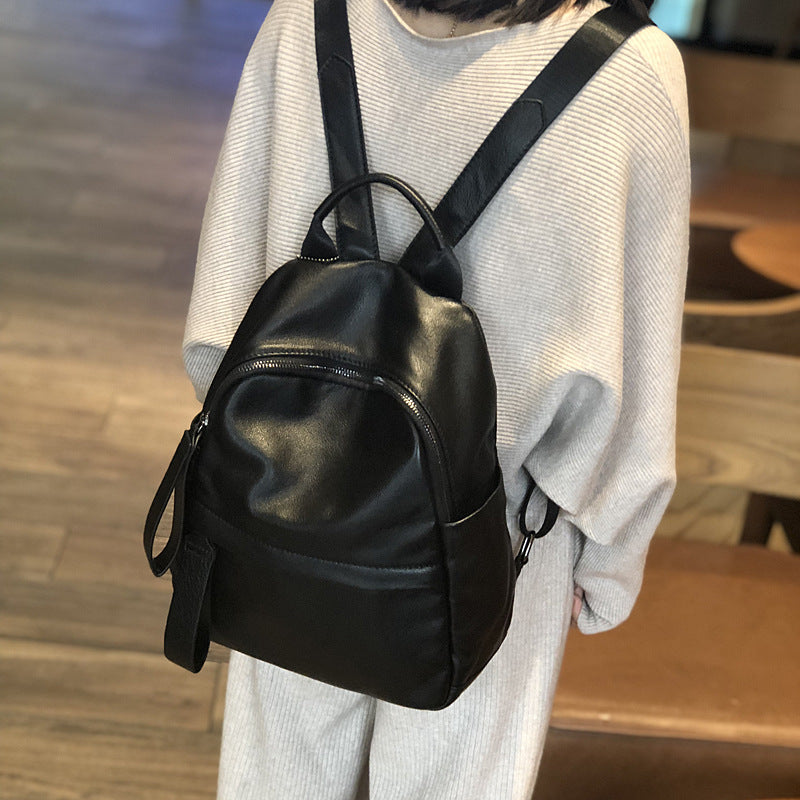 Full Grain Backpack For Women Leather Shoulder Bag Stylish Leather Backpack Purse Handmade School Backpack Travel Backpack RockCow Leather Studio