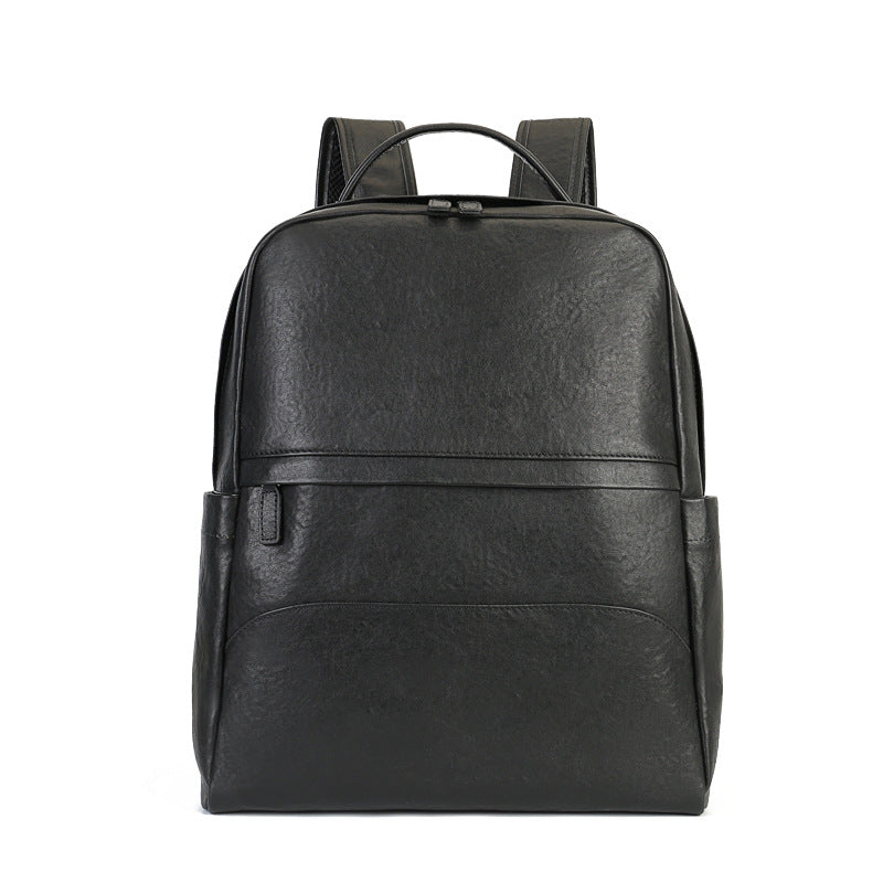 Full Grain Leather Backpack Black Men's Leather Backpack Handmade Travel Backpack RockCow Leather Studio