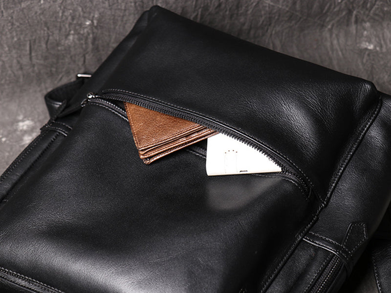 Full Grain Leather Backpack For Men, Leather Travel Backpack Stylish Laptop Backpack RockCow Leather Studio