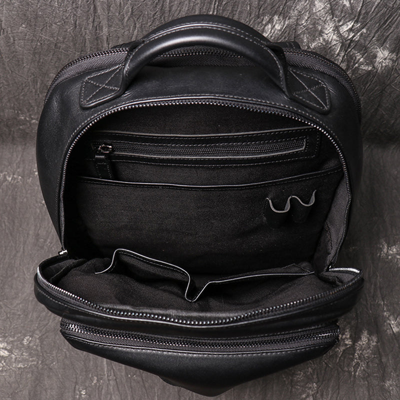 Full Grain Leather Backpack For Men, Leather Travel Backpack Stylish Laptop Backpack RockCow Leather Studio