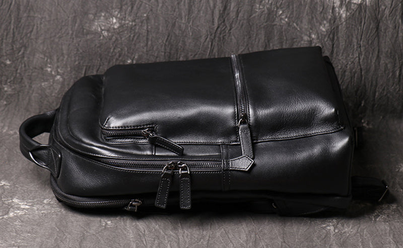 Full Grain Leather Backpack For Men, Leather Travel Backpack Stylish Laptop Backpack RockCow Leather Studio