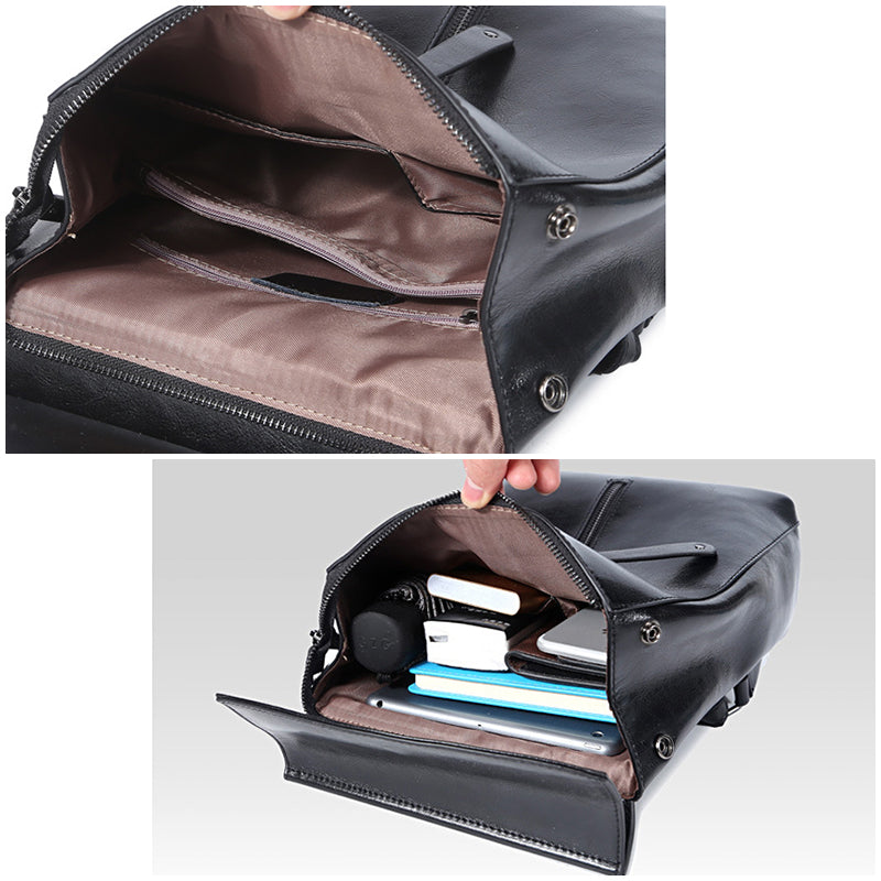 Full Grain Leather Backpack Purse for Women, Stylish Leather Backpack, Gift for Her RockCow Leather Studio