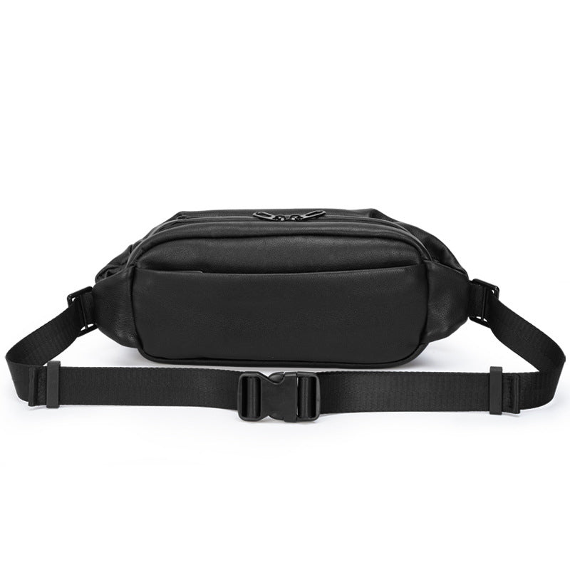 Full Grain Leather Crossbody Bag Handmade Leather Sling Bag With Adjustable Shoulder Strap Mens Chest Bag Shoulder Bag RockCow Leather Studio