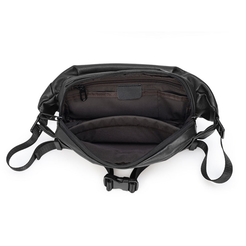 Full Grain Leather Crossbody Bag Handmade Leather Sling Bag With Adjustable Shoulder Strap Mens Chest Bag Shoulder Bag RockCow Leather Studio