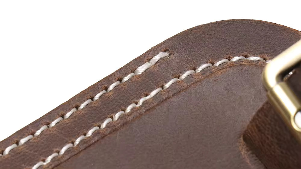 Full Grain Leather Luggage Tag STEEL HORSE LEATHER