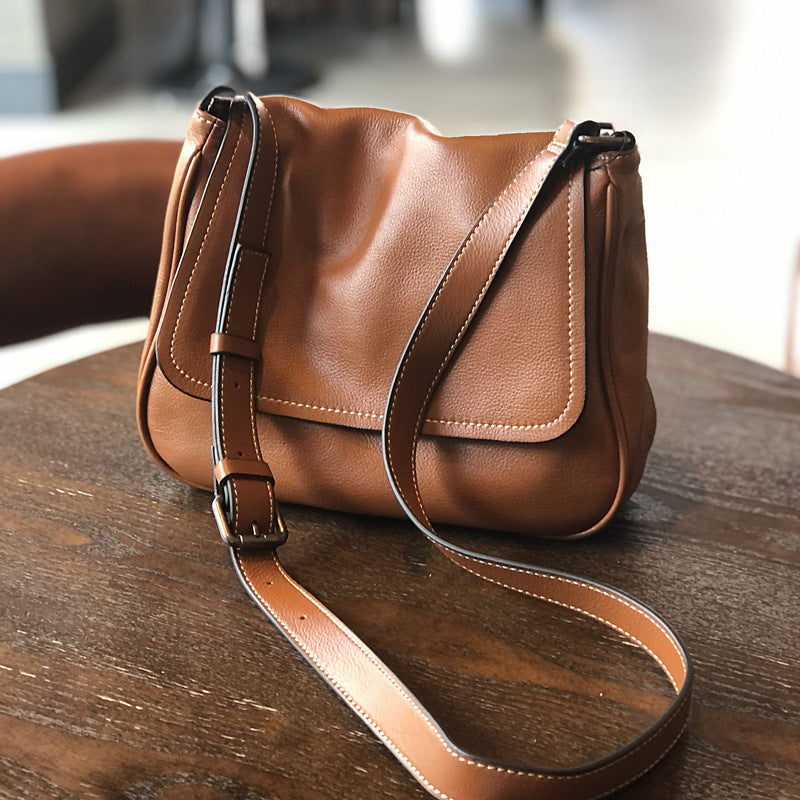 Full Grain Leather Shoulder Bag Women Crossbody Bag Leather Purse Gift for Her T21020 RockCow Leather Studio