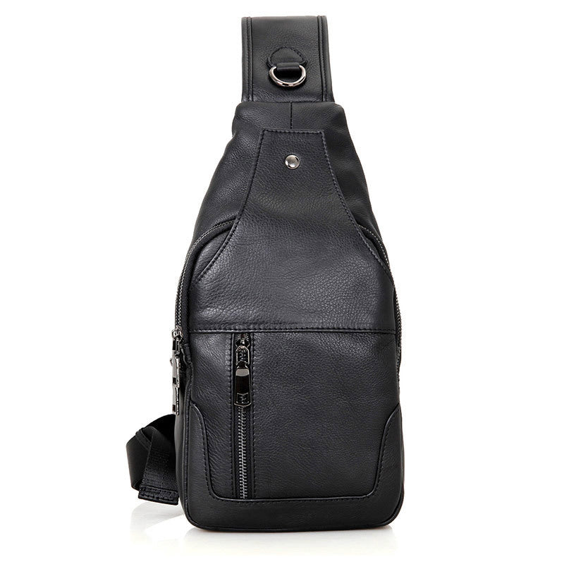 Full Grain Leather Sling Bag Mens Leather Chest Pack Stylish Leather Chest Bag JMD4004 RockCow Leather Studio