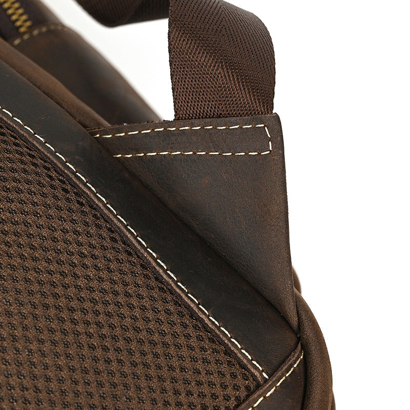 Full Grain Leather Travel Bag Large Leather Backpack For Men Backpack School Bag Leather Daypack Men Office Backpack RockCow Leather Studio