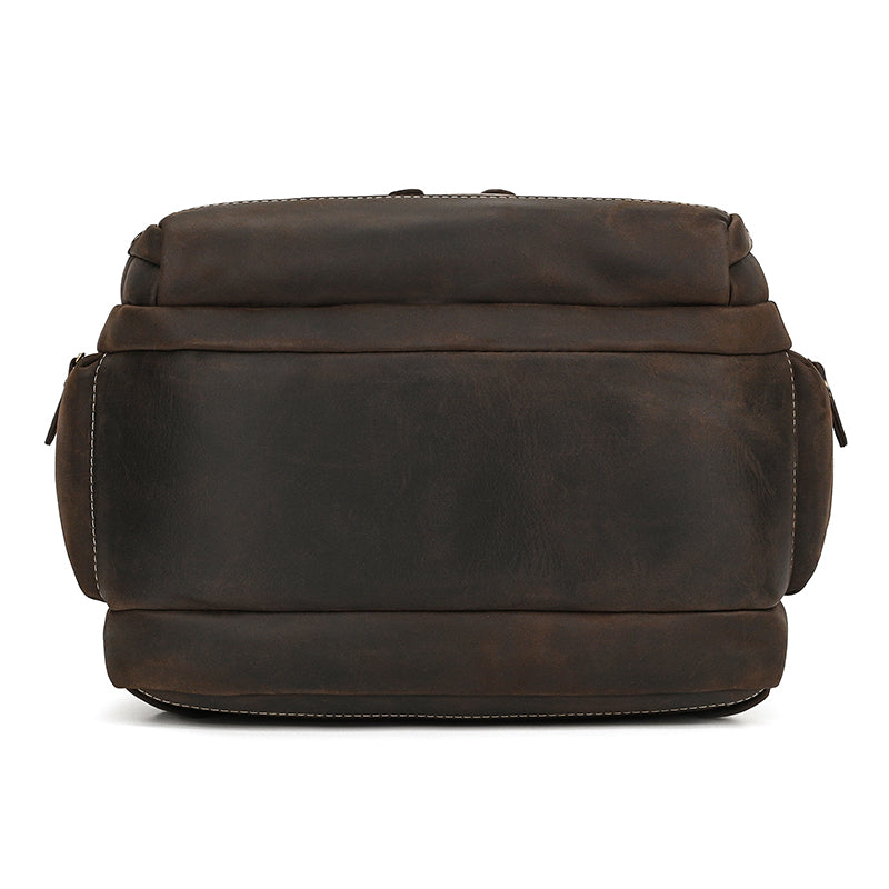 Full Grain Leather Travel Bag Large Leather Backpack For Men Backpack School Bag Leather Daypack Men Office Backpack RockCow Leather Studio